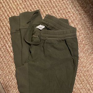 CAbi 3747 The Marathon Olive Green Lounge Drawstring Jogger Pants